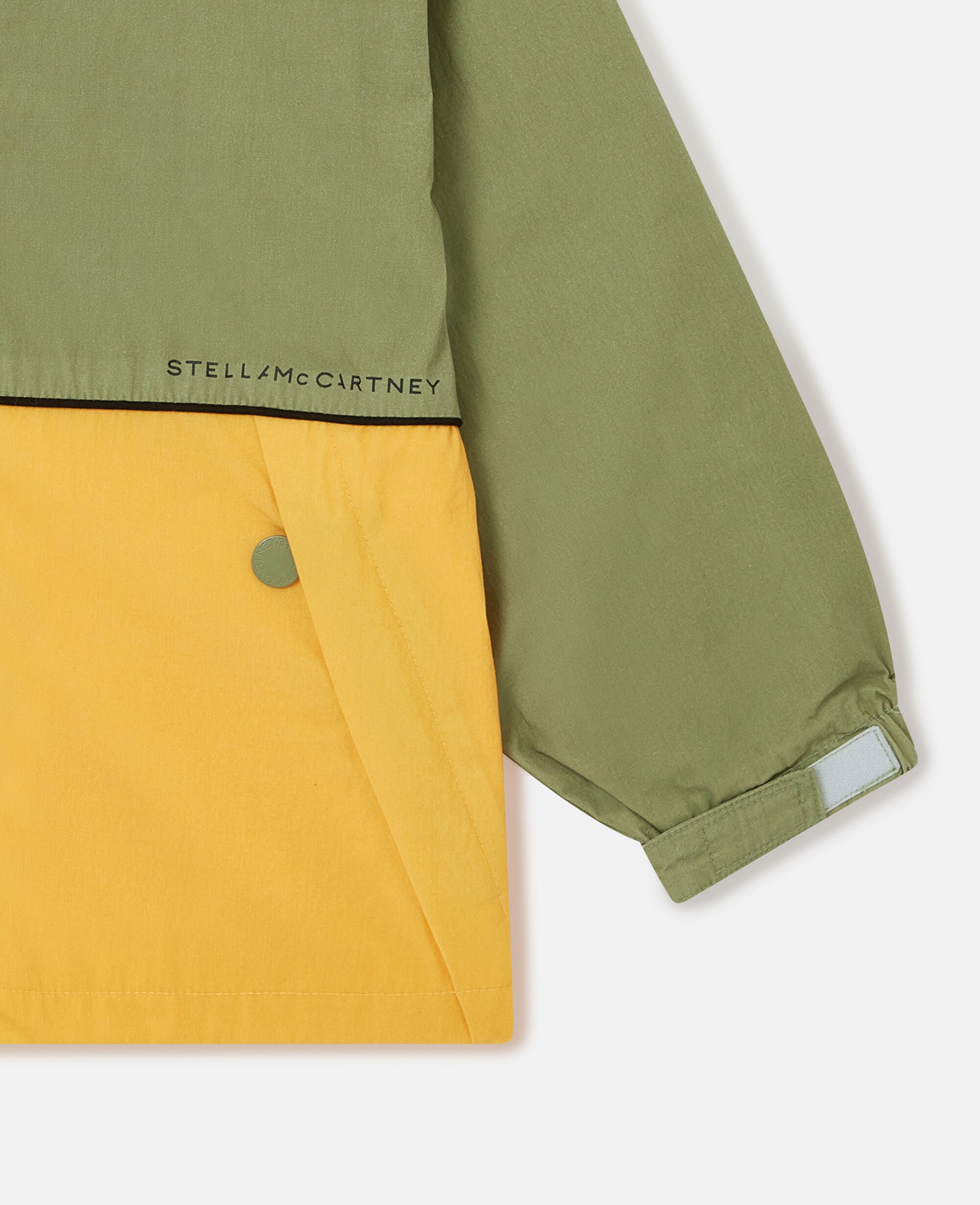 Colour Block Hooded Raincoat