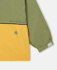 Colour Block Hooded Raincoat