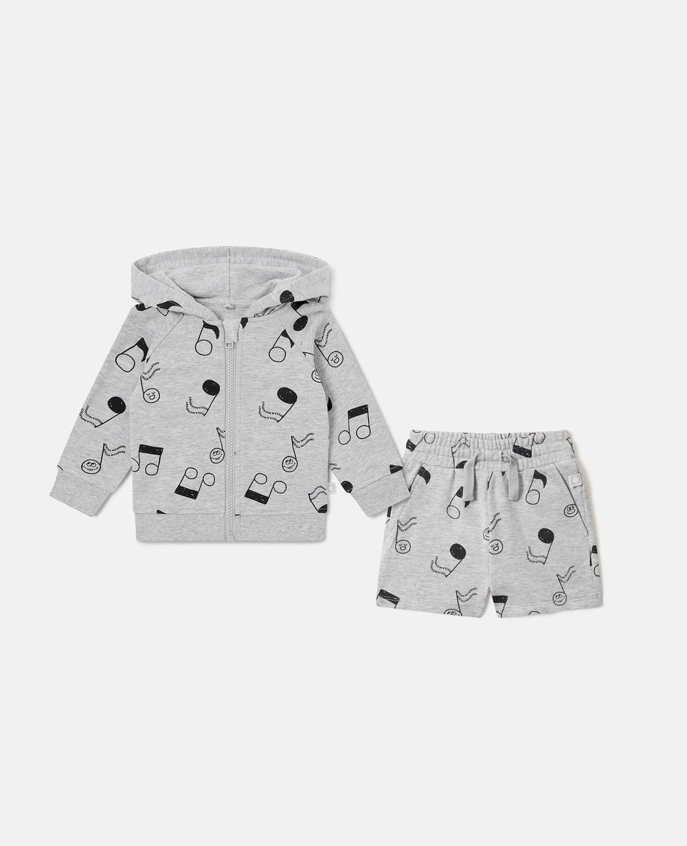 Music Print Tracksuit Set