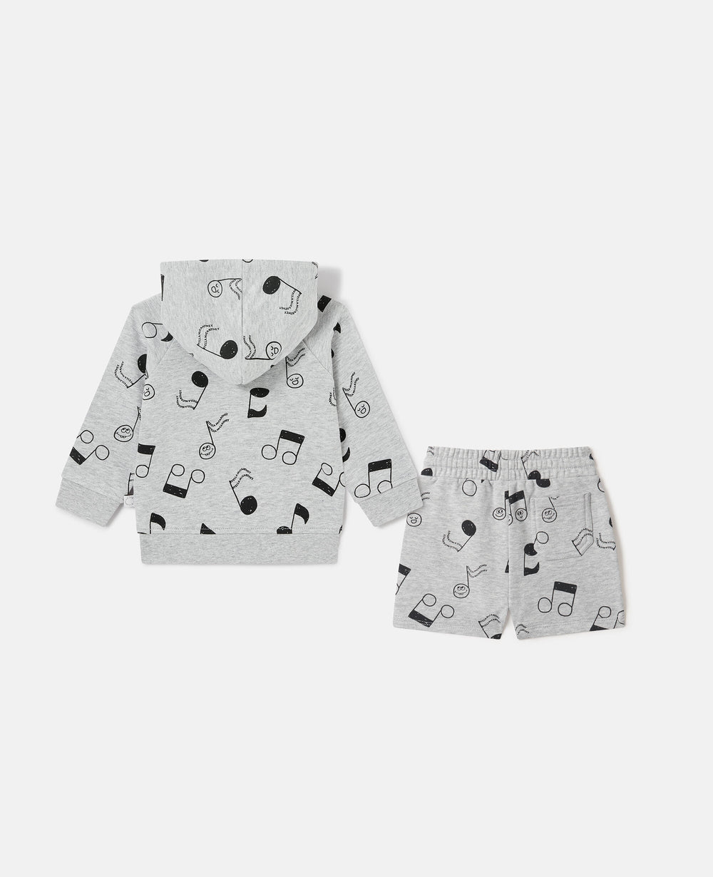 Music Print Tracksuit Set
