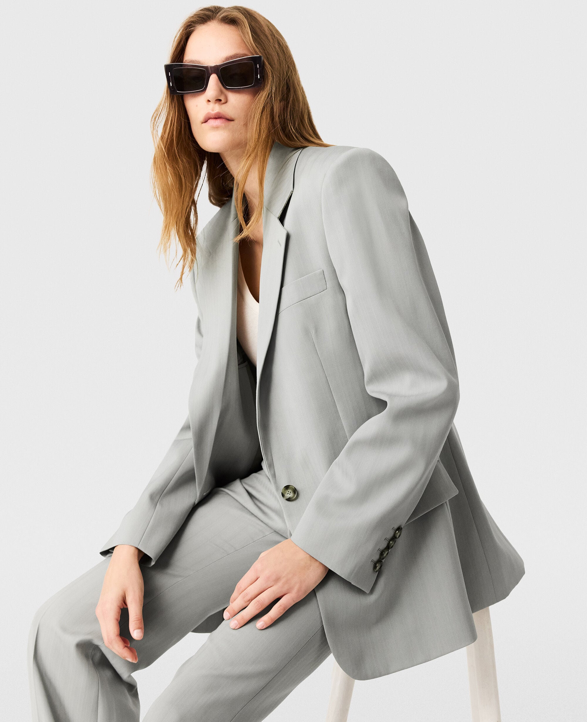 Single-Breasted Boyfriend Blazer