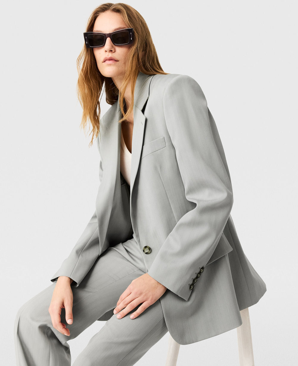 Single-Breasted Boyfriend Blazer