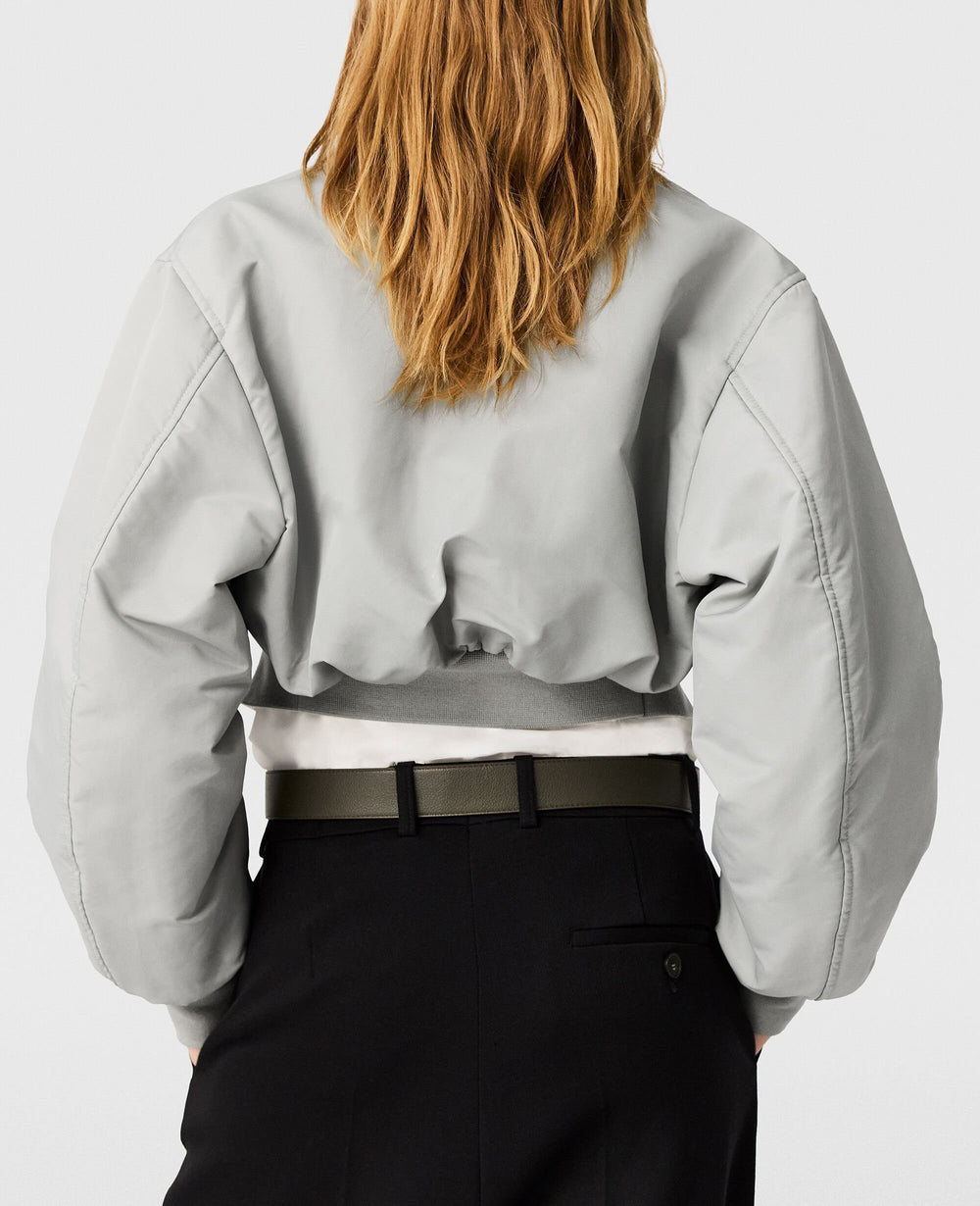 Cropped Bomber Jacket
