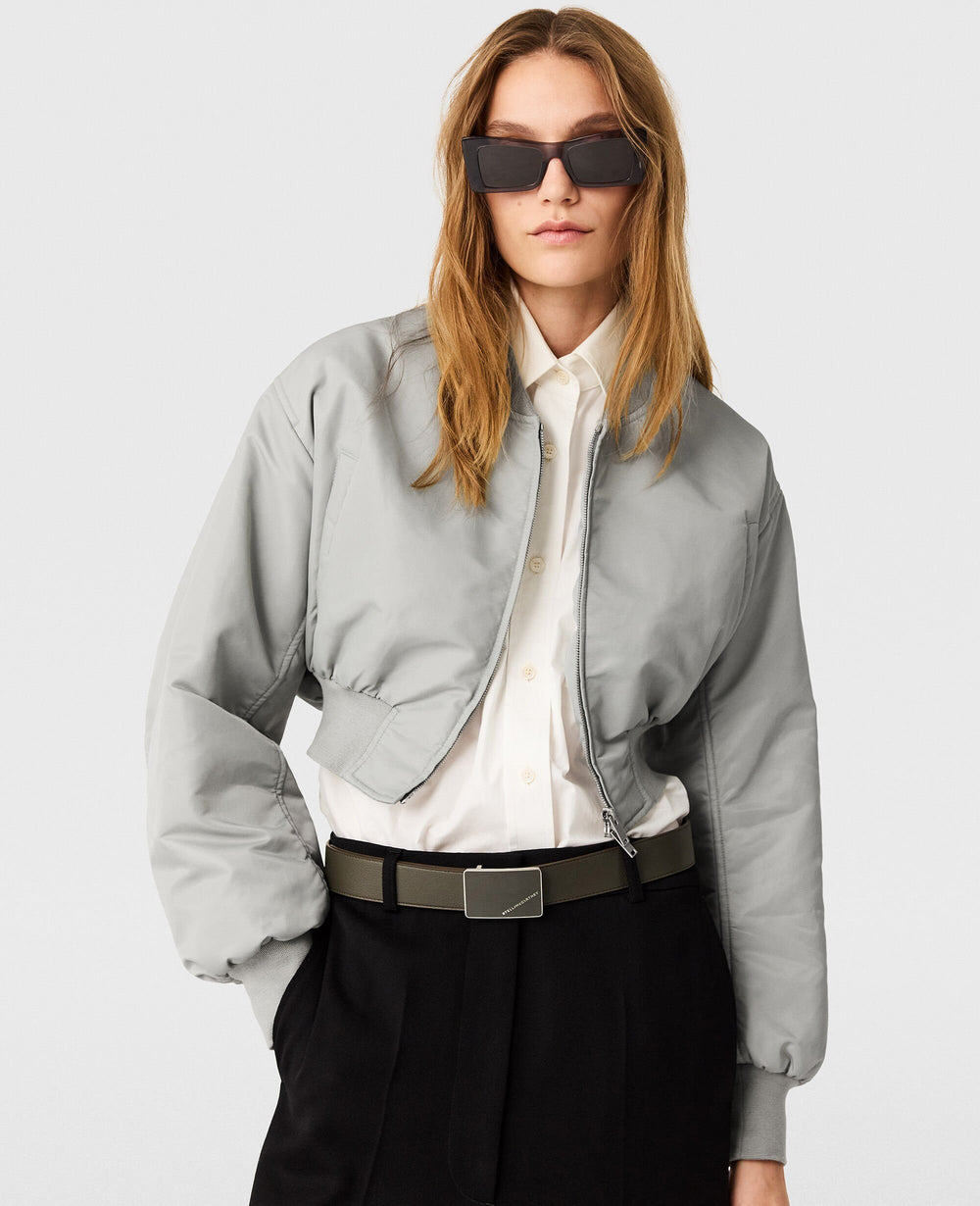 Cropped Bomber Jacket