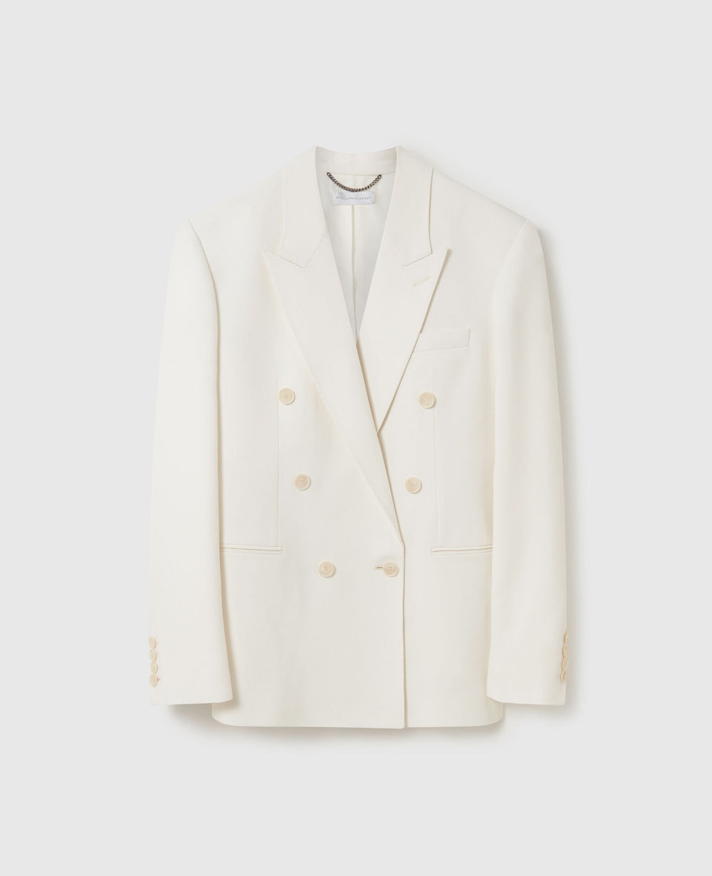 Double-Breasted Tuxedo Blazer