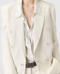 Double-Breasted Tuxedo Blazer