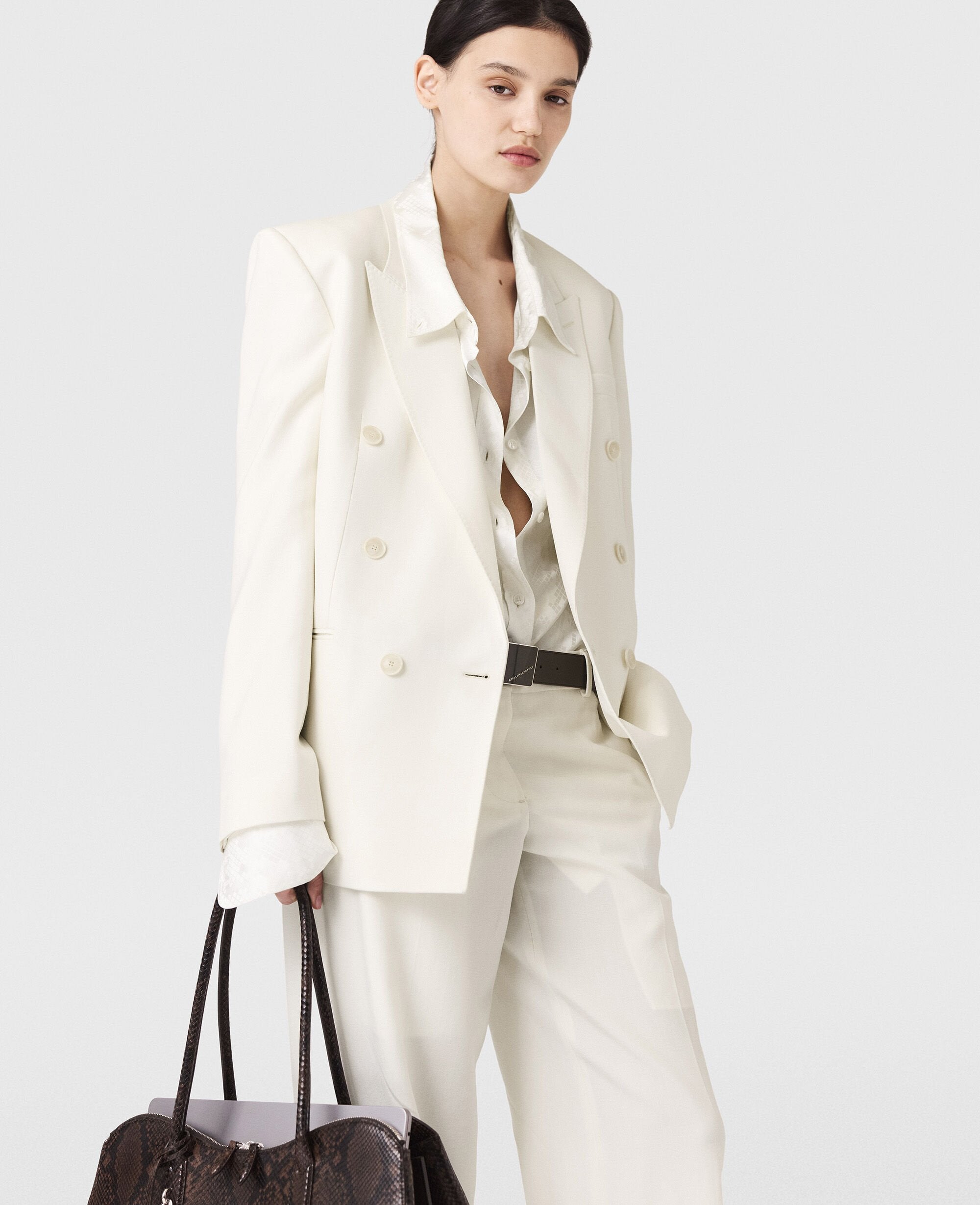 Double-Breasted Tuxedo Blazer