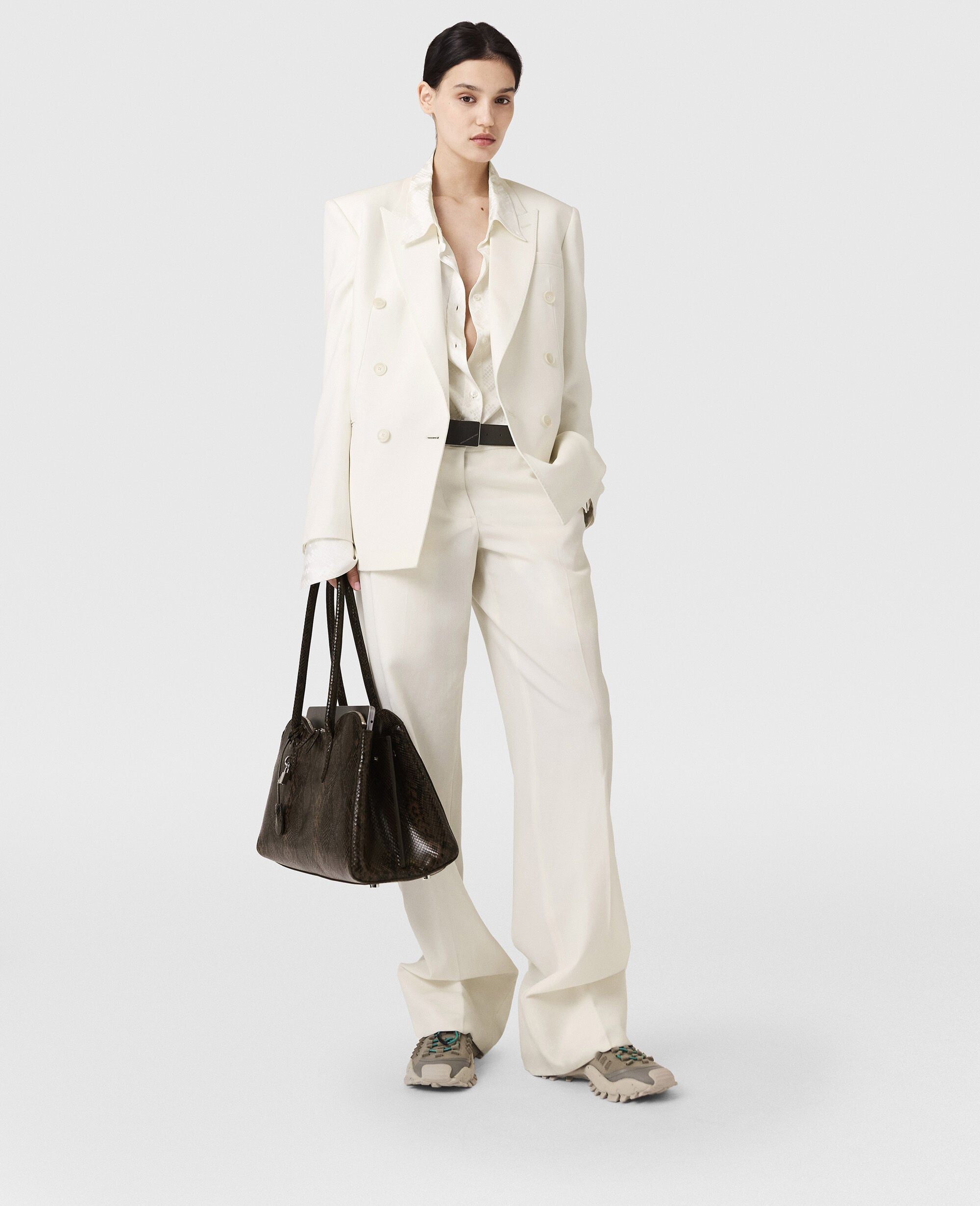 Double-Breasted Tuxedo Blazer