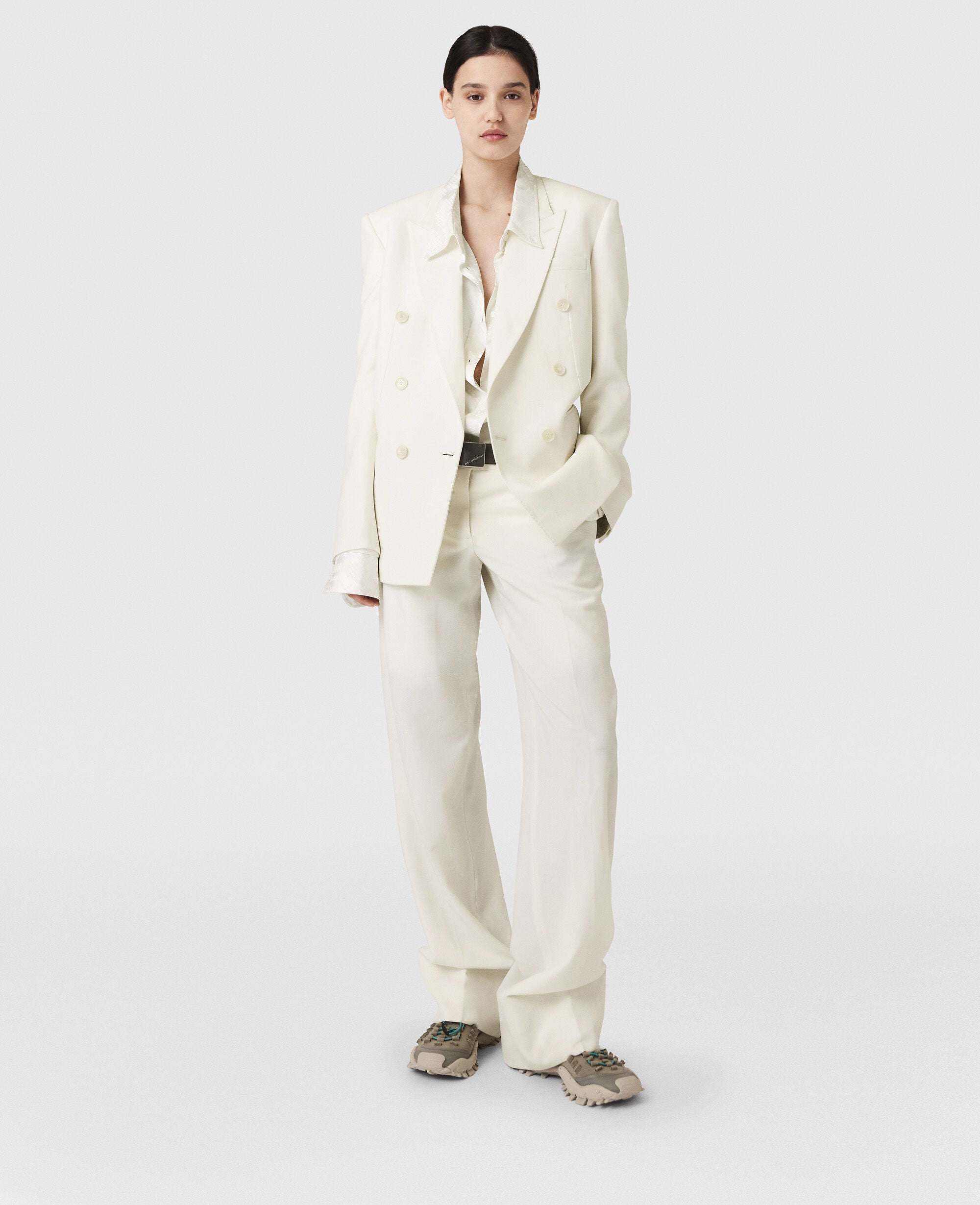 Double-Breasted Tuxedo Blazer