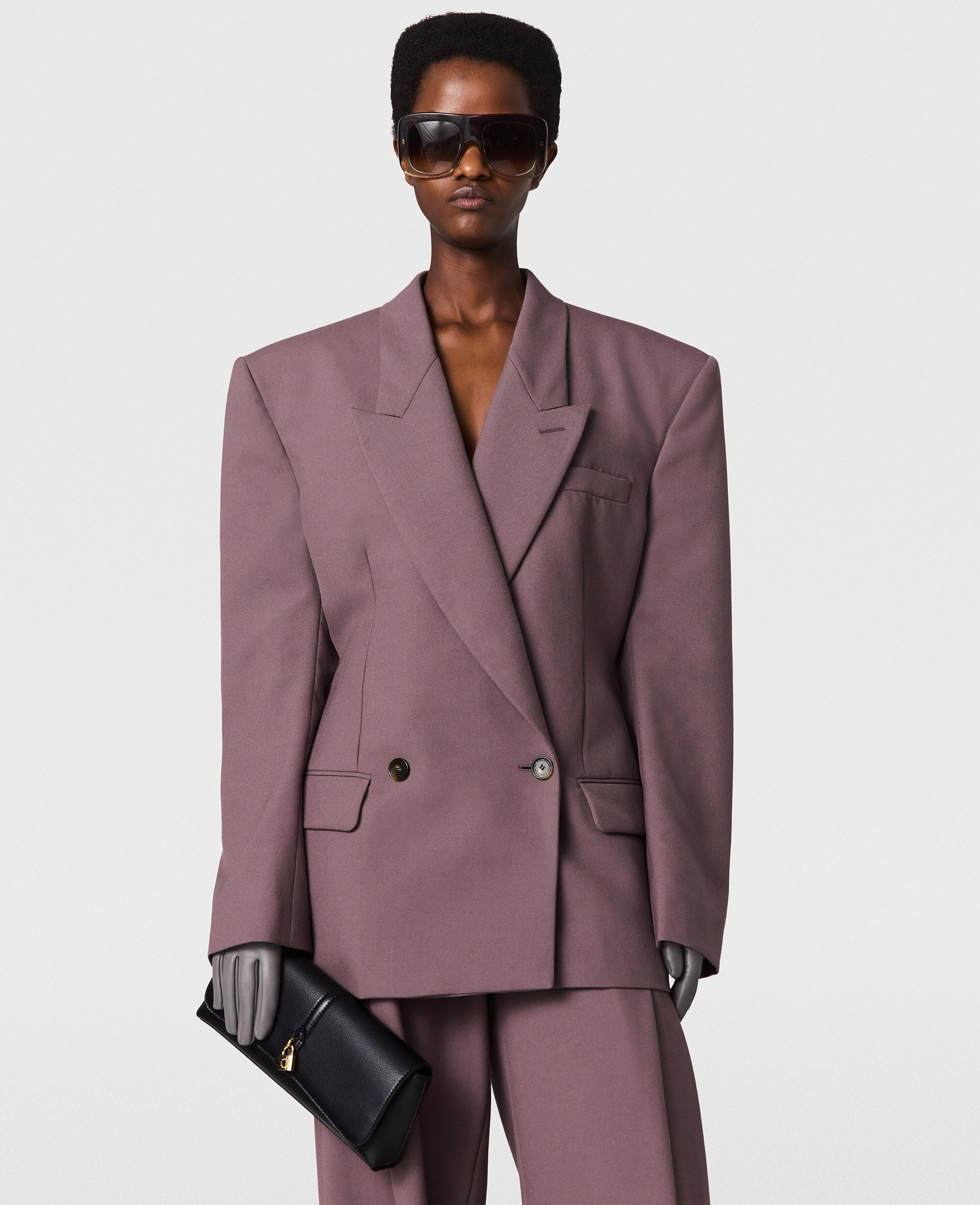 Canvas Double-Breasted Waisted Jacket