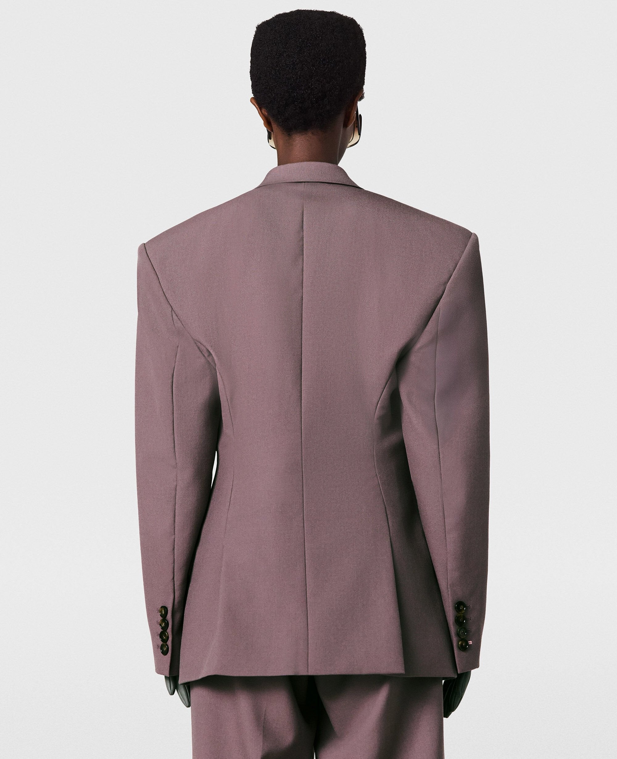 Canvas Double-Breasted Waisted Jacket