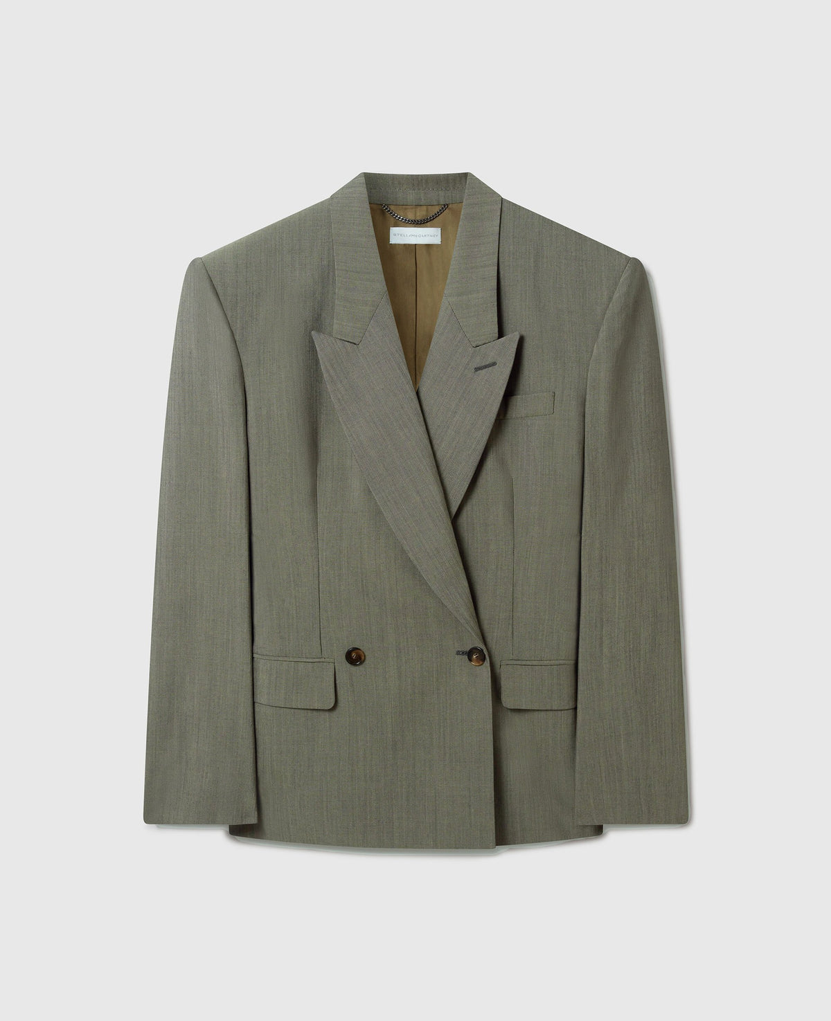 Tropical  Double-Breasted Waisted Jacket