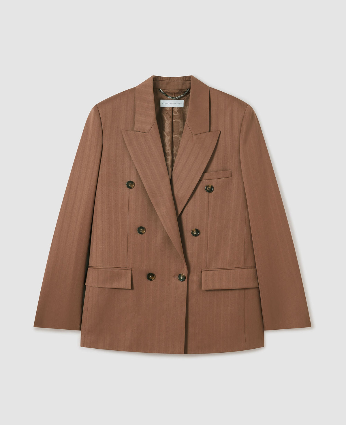 Oversized Pinstripe Double-Breasted Blazer