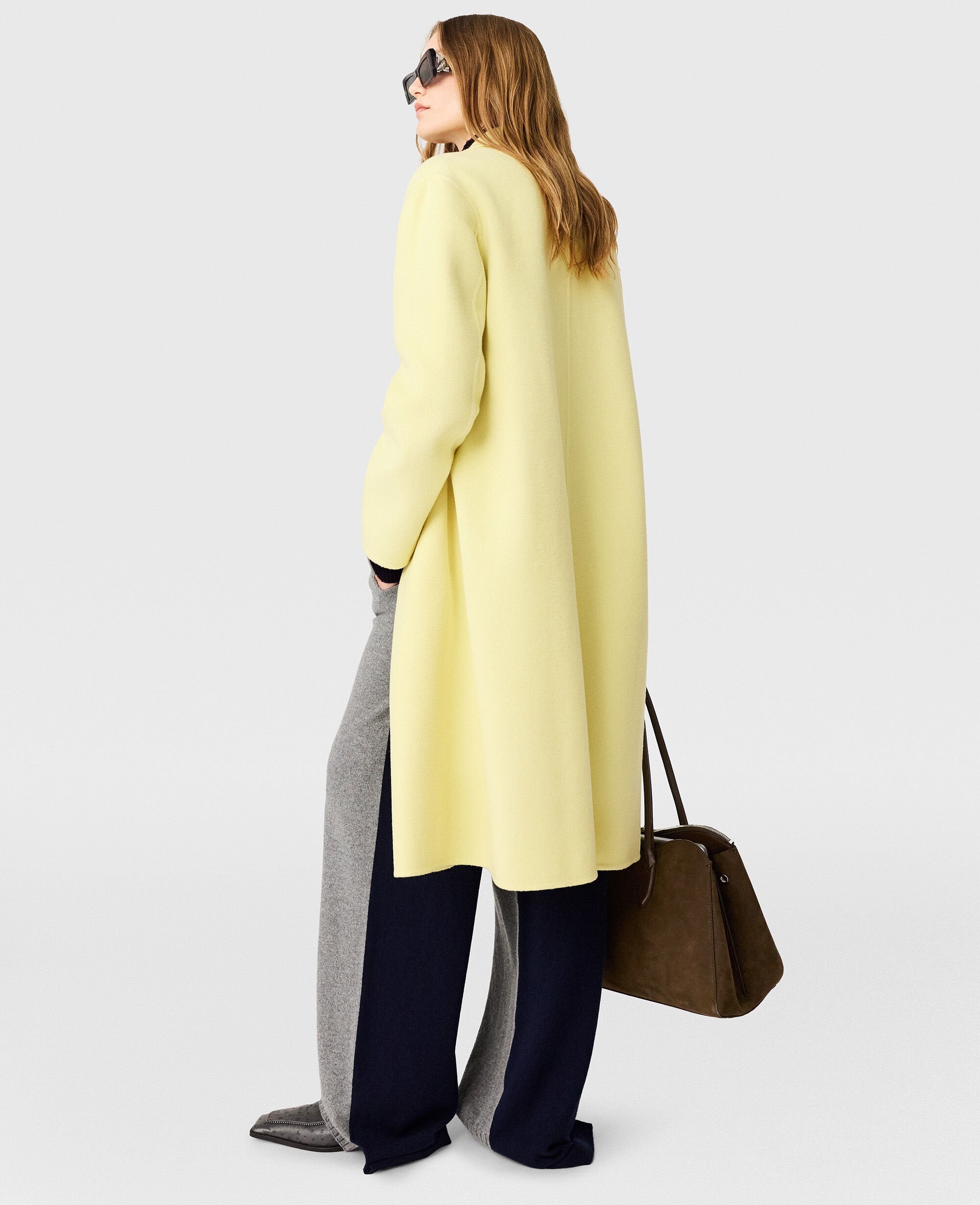 Double-Breasted Longline Peacoat
