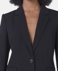 Wool Flannel Slim Fit Boyfriend Blazer