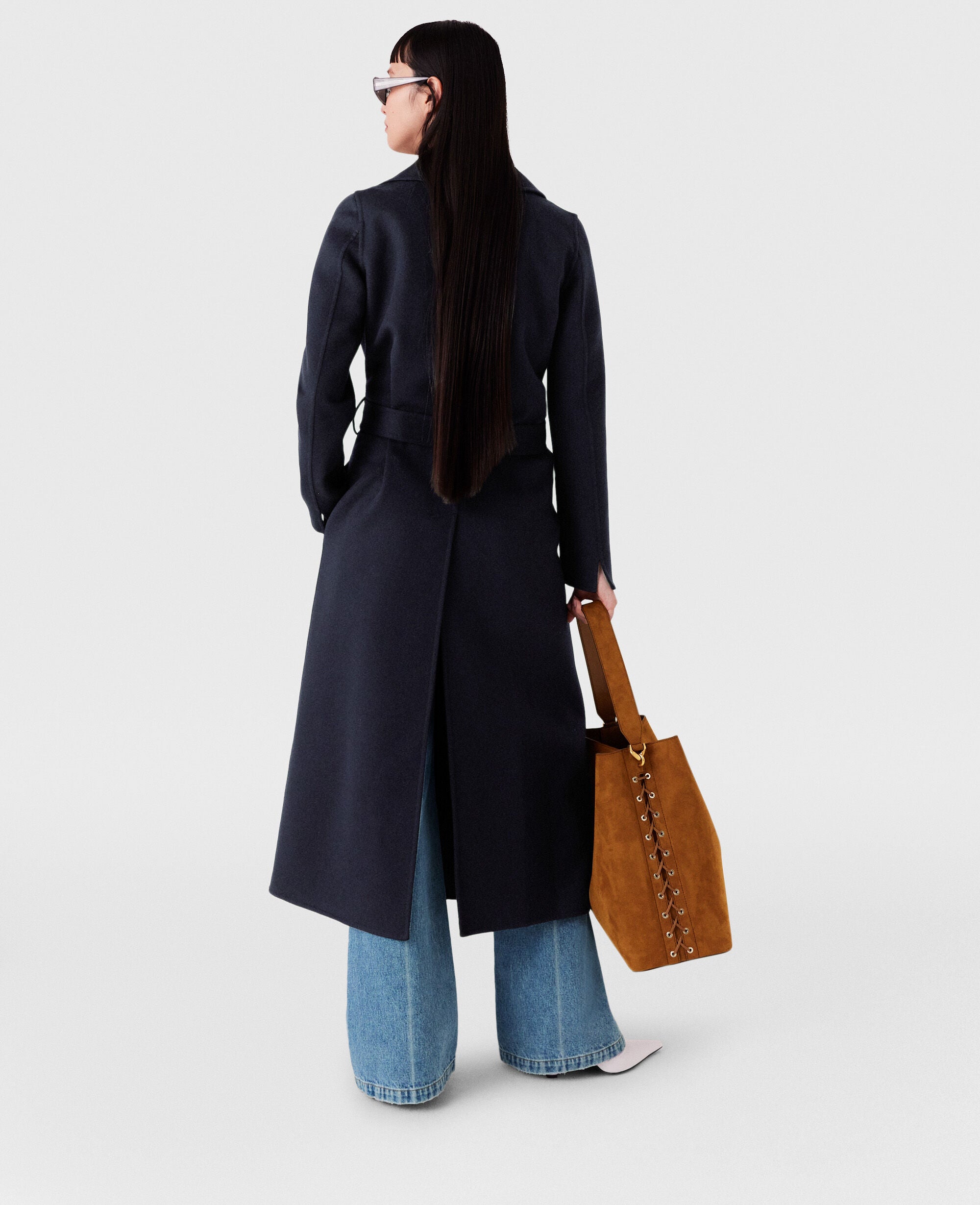 Double-Faced Belted Trench Coat