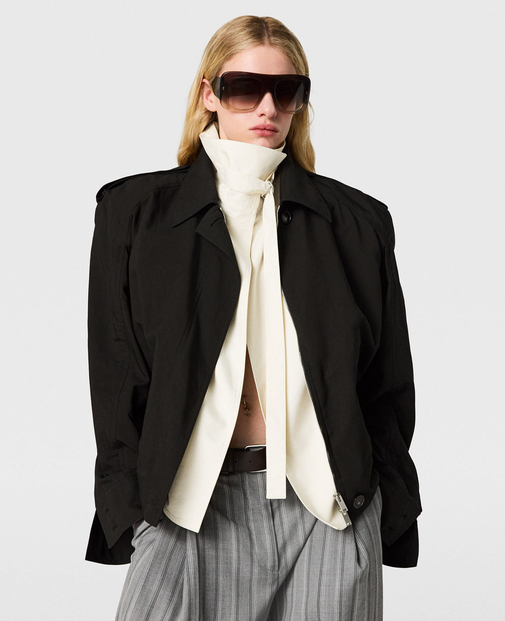 Washed Cotton Double-Layer Jacket