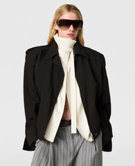 Washed Cotton Double-Layer Jacket