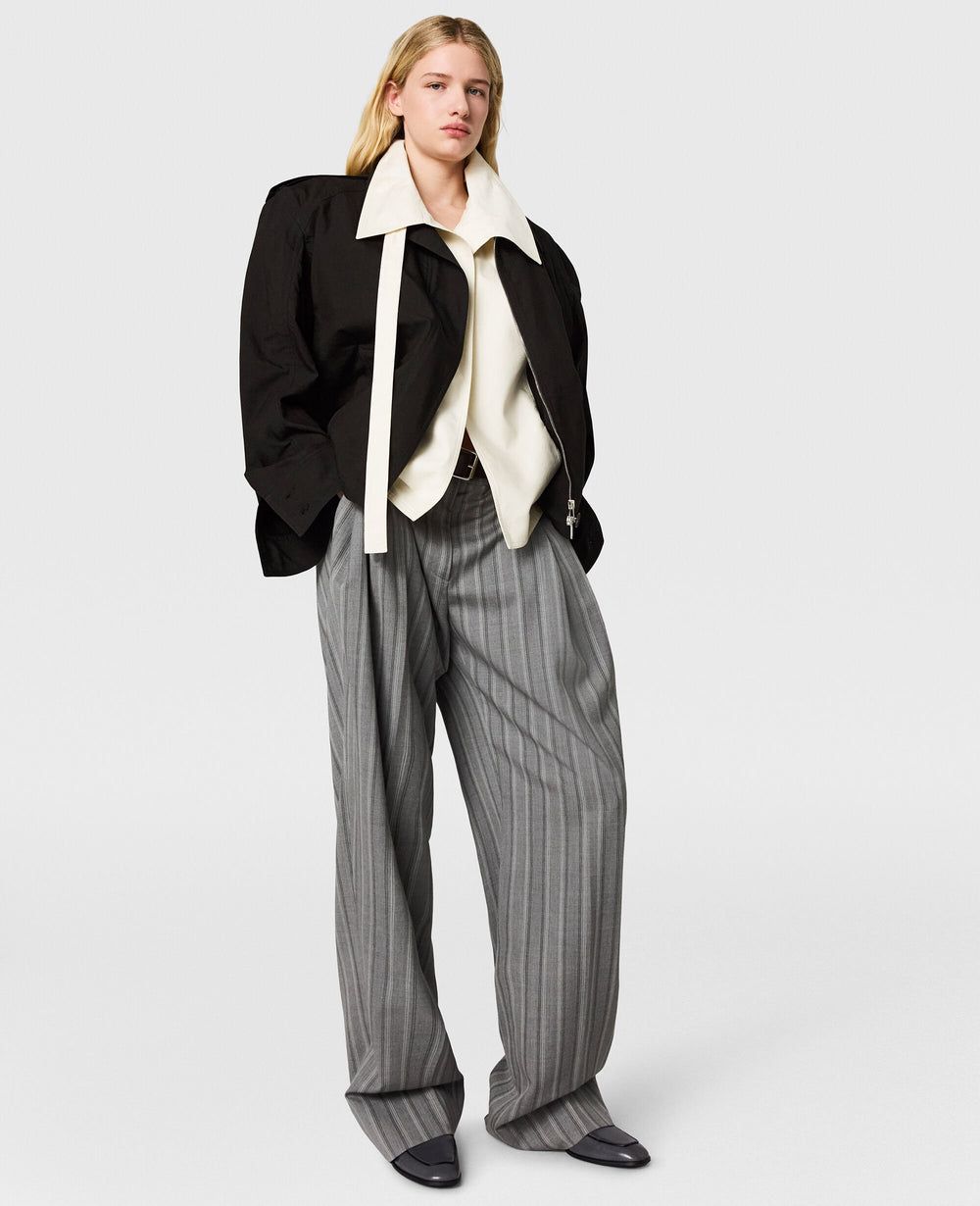 Washed Cotton Double-Layer Jacket