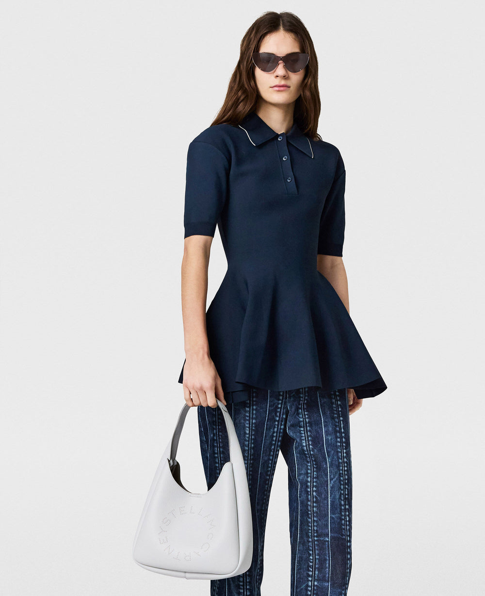 Waistband Panelled Straight Jeans