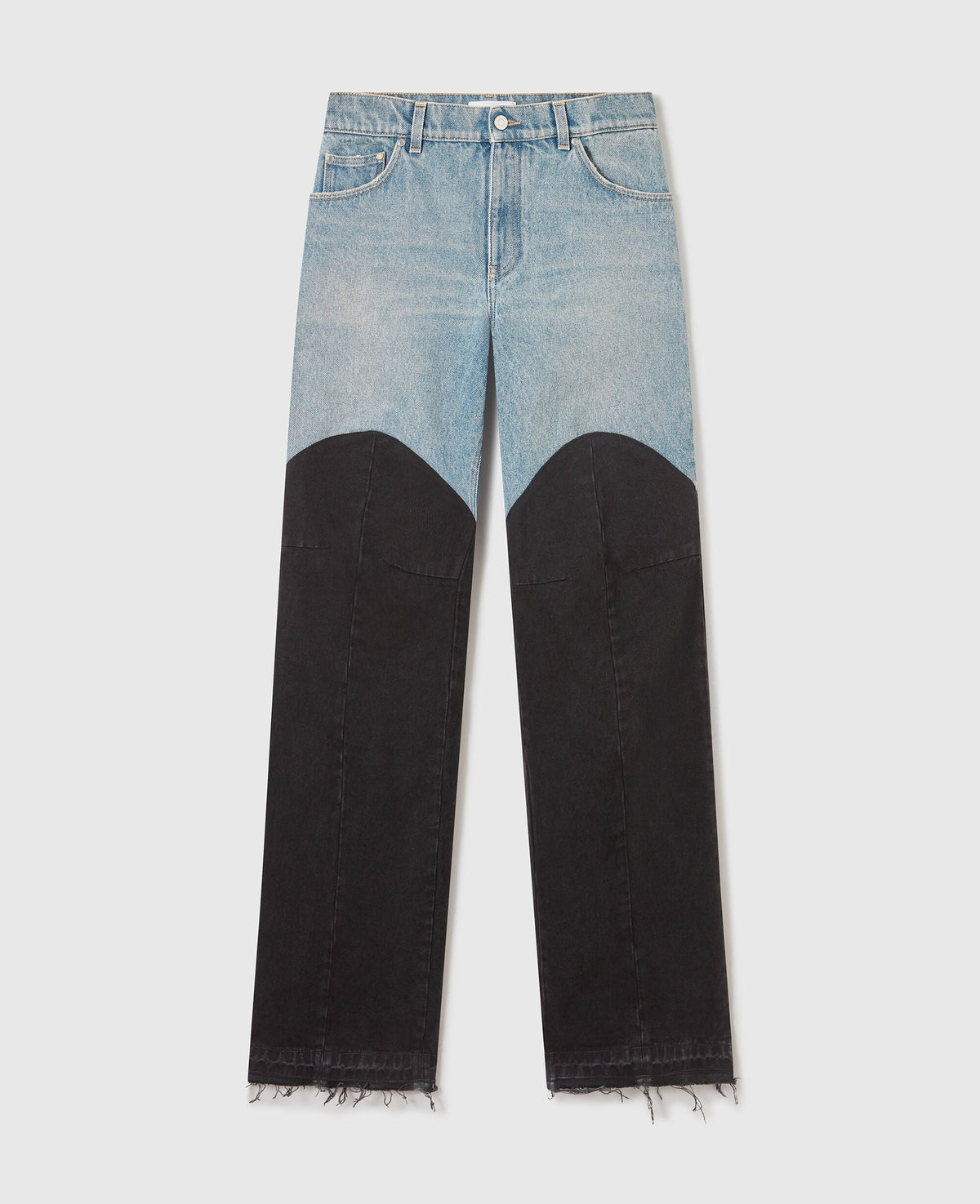 Patchwork Panel Denim Jeans