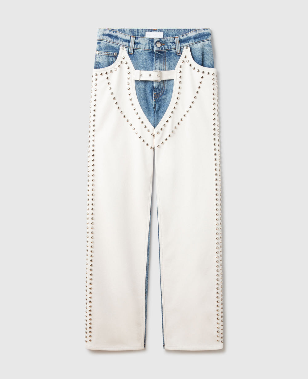 Chaps Studded Straight-Leg Jeans