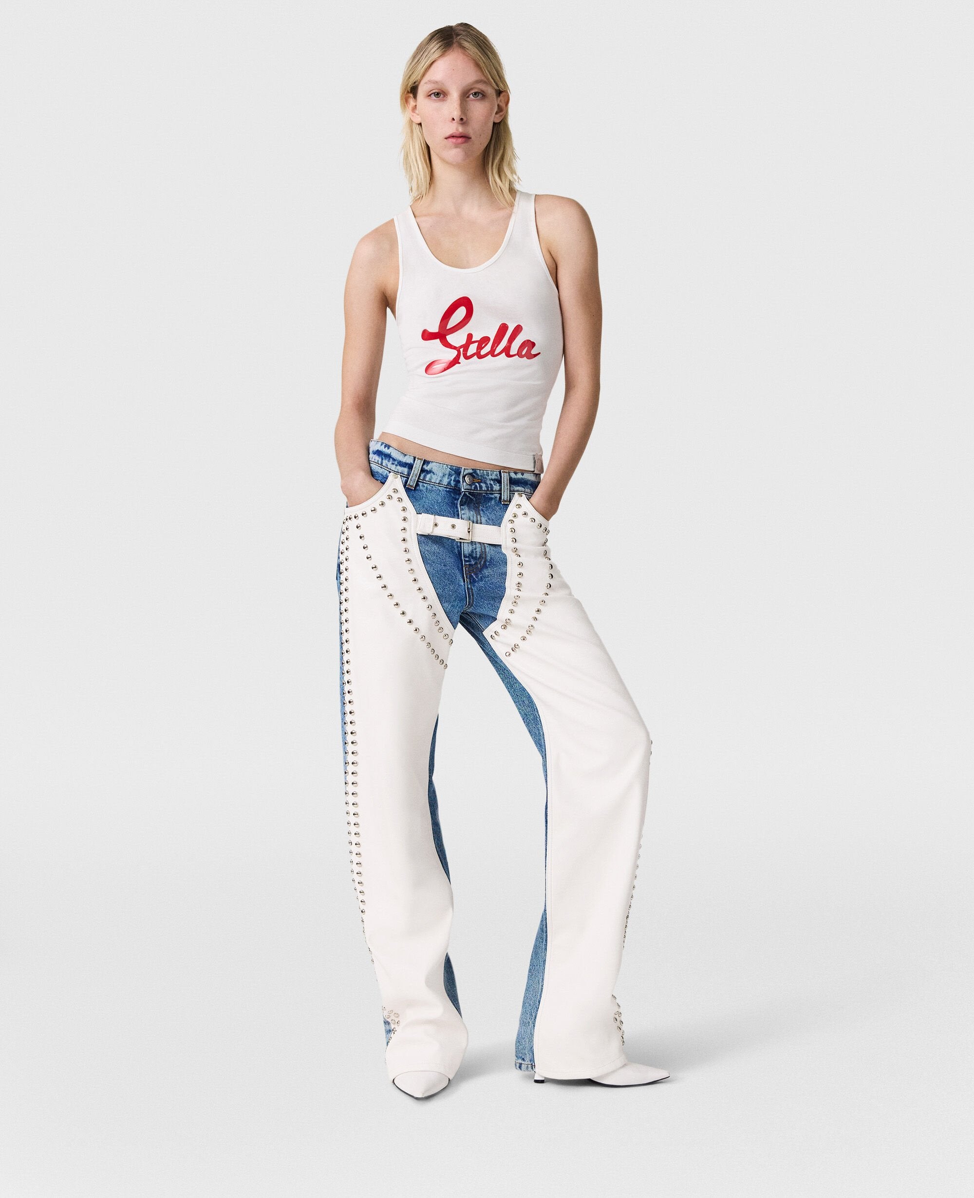 Chaps Studded Straight-Leg Jeans