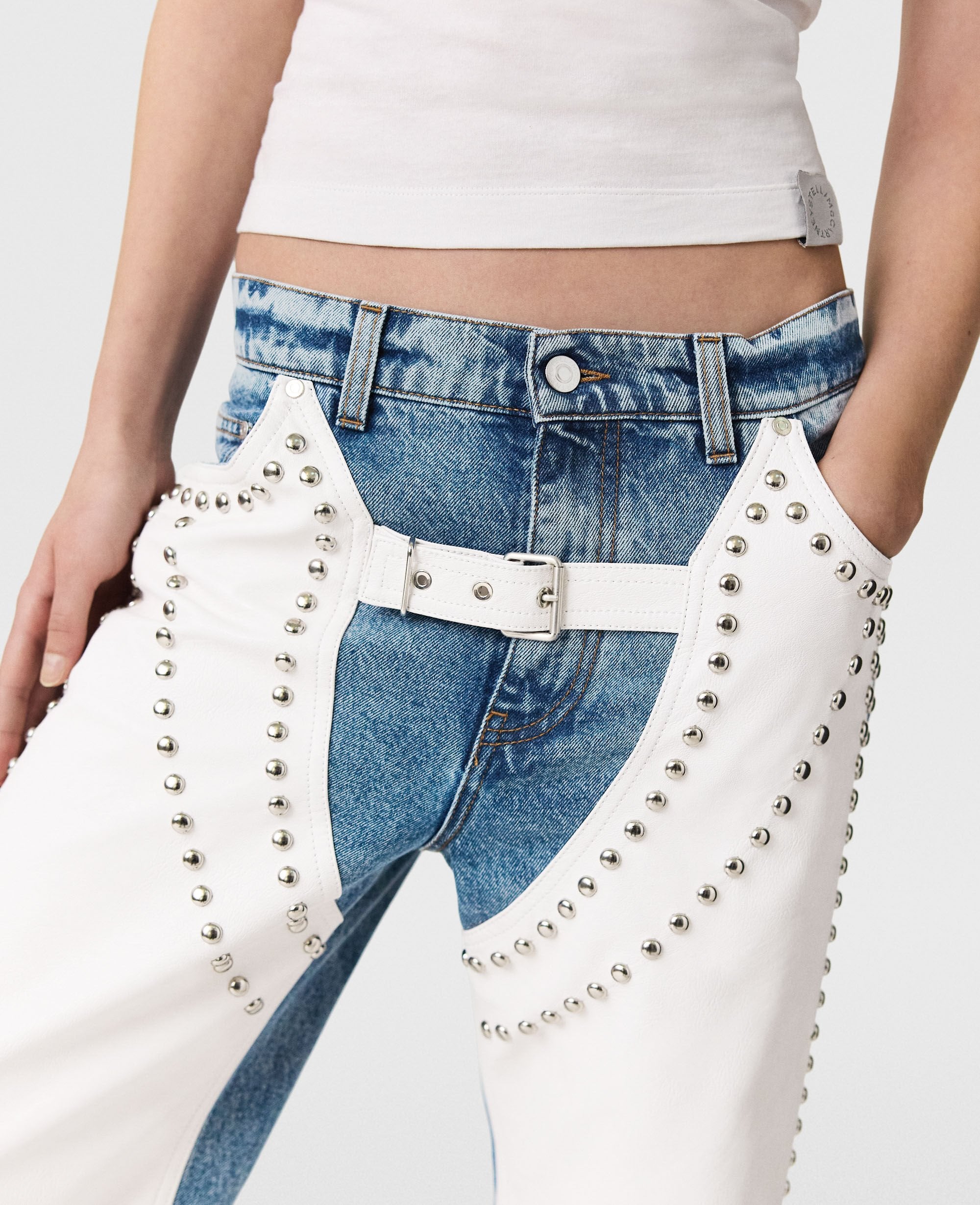Chaps Studded Straight-Leg Jeans