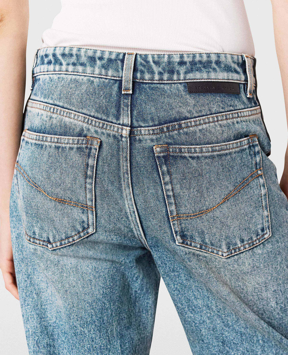 Lace-Up Vegan Chap Jeans