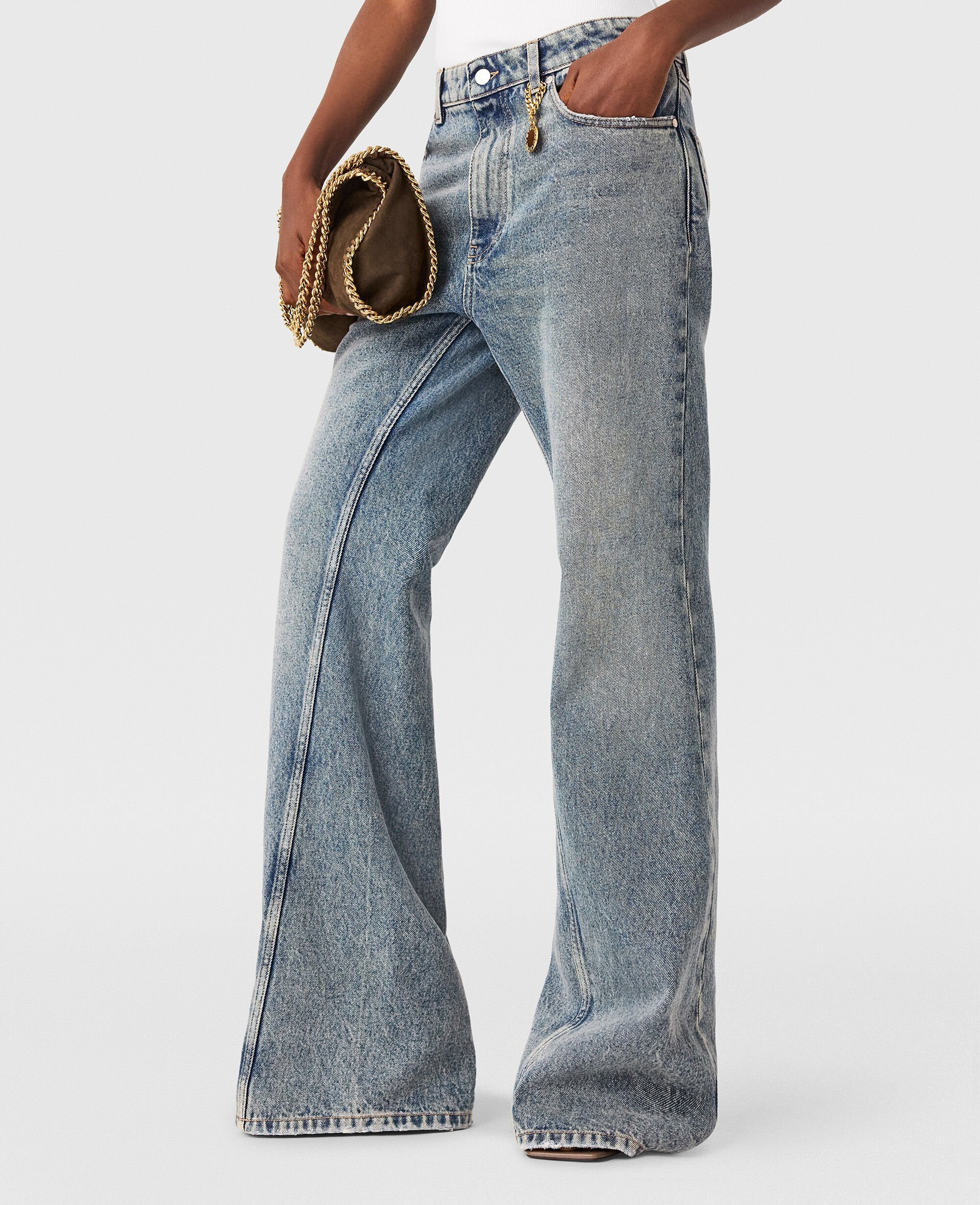 Vintage Wash Bootcut Jeans