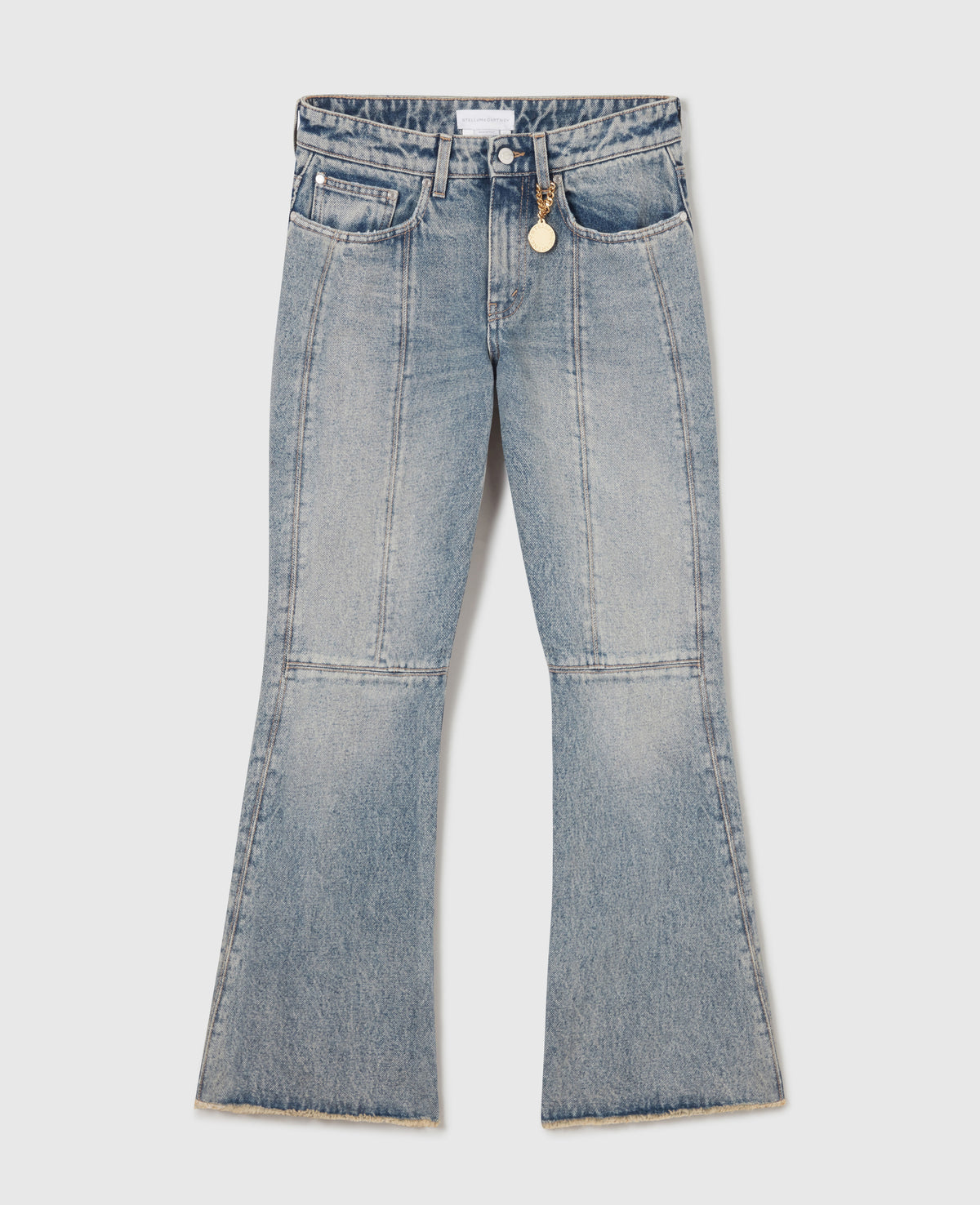Vintage Wash Kick-Flare Jeans