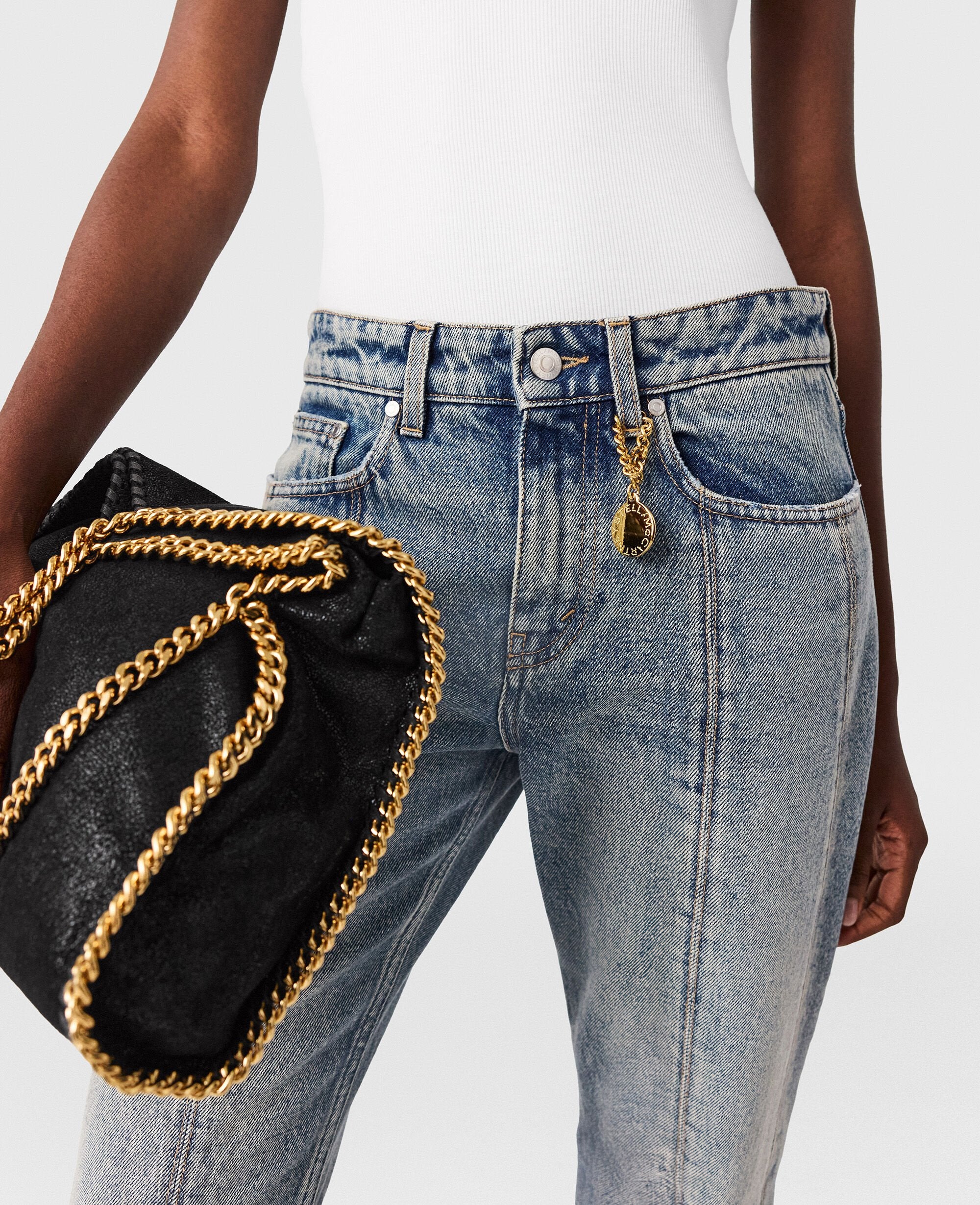 Vintage Wash Kick-Flare Jeans