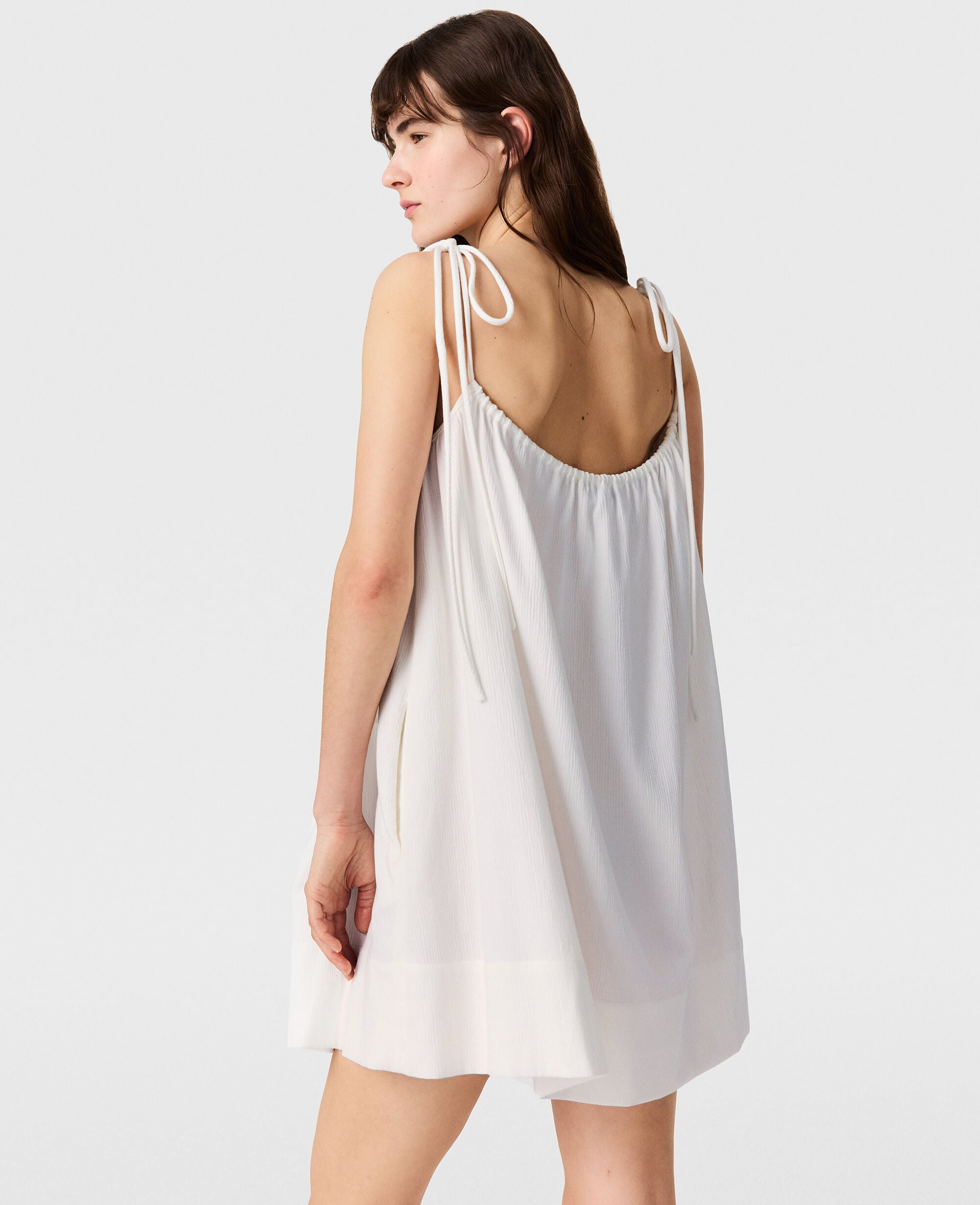 Bead-Embellished Mini Dress
