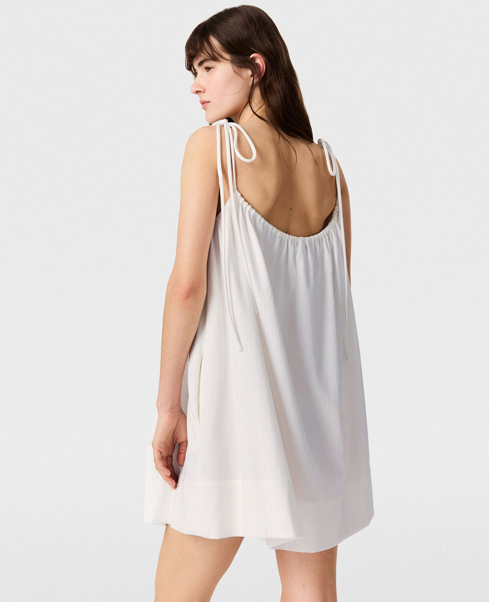 Bead-Embellished Mini Dress