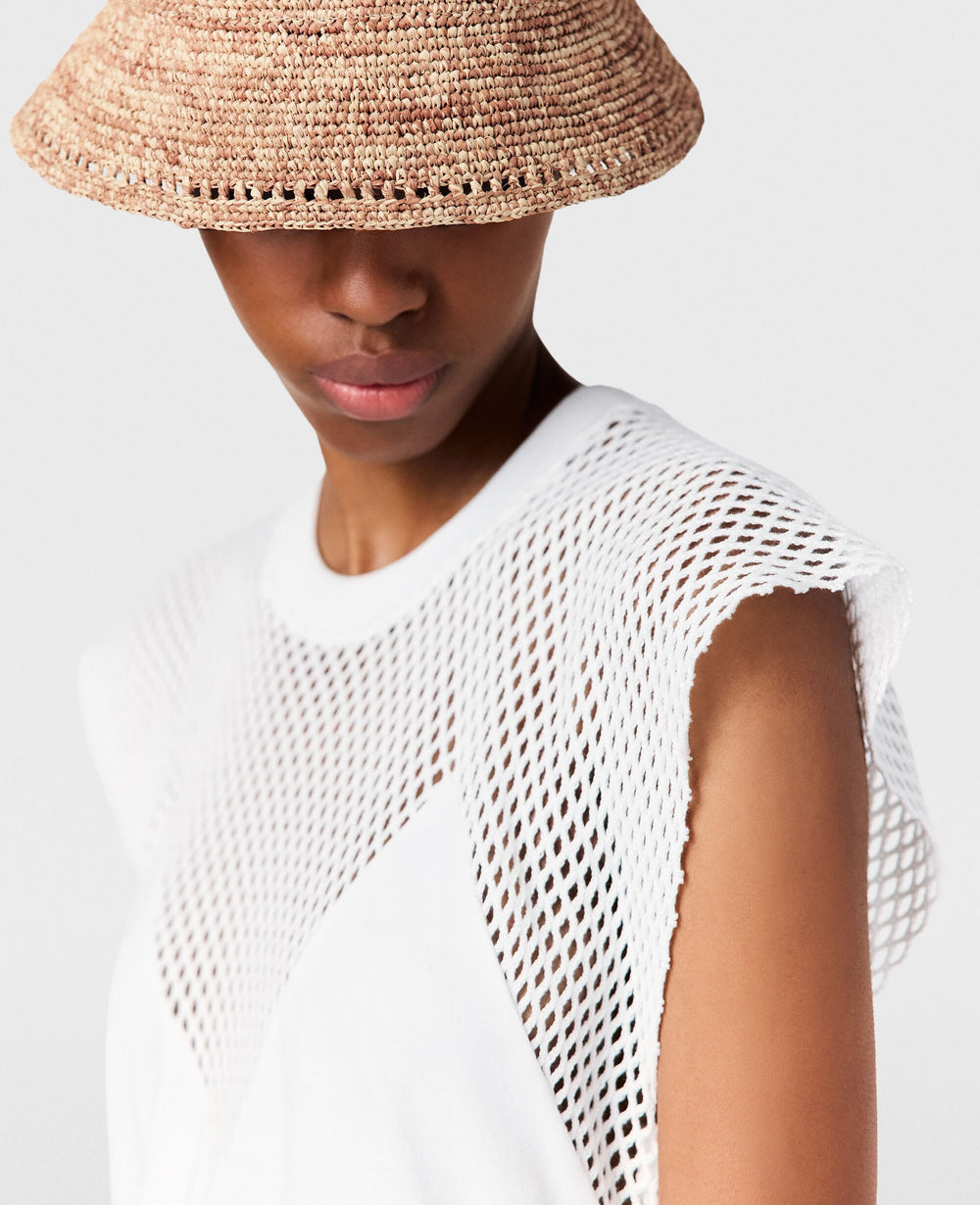 Net Panel A-Line Mini Dress