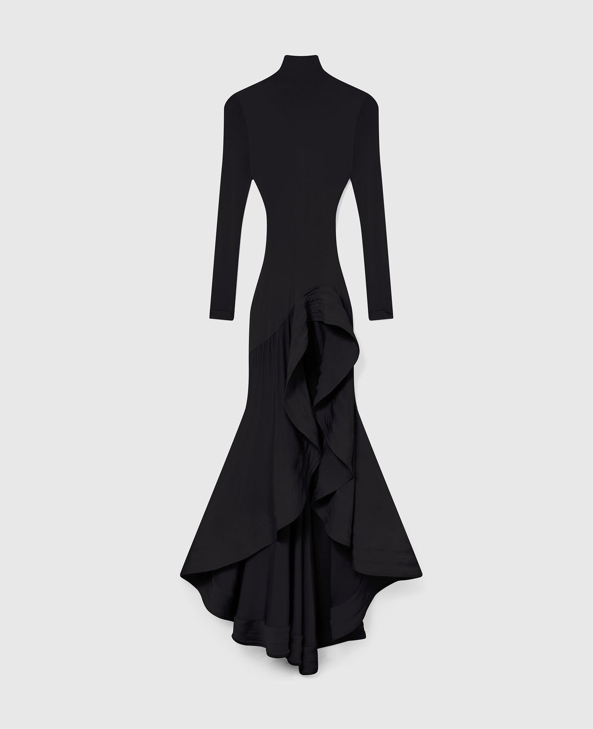 Crepe Jersey Frill Cocktail Dress