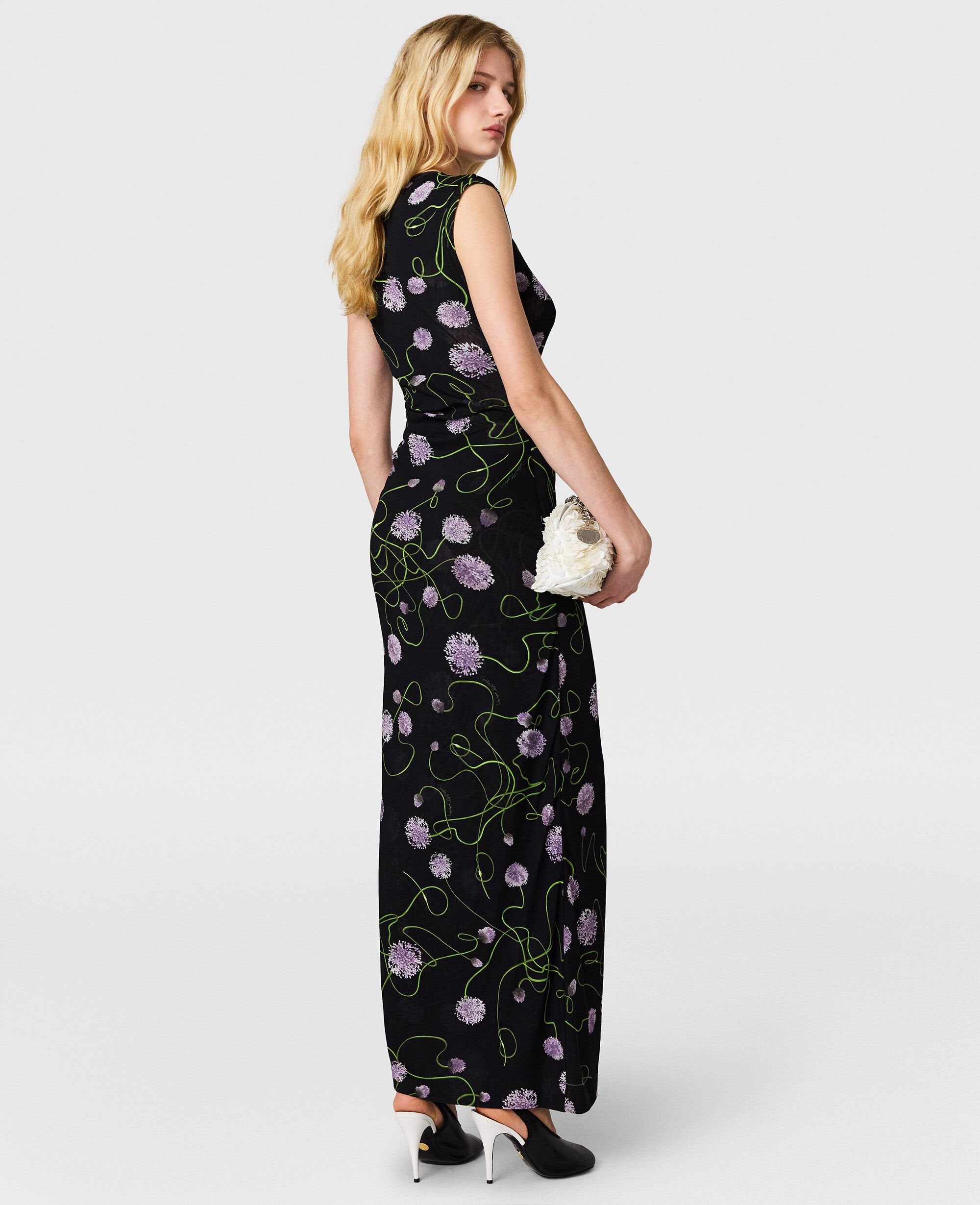 Mesh Twisted Floral Dress