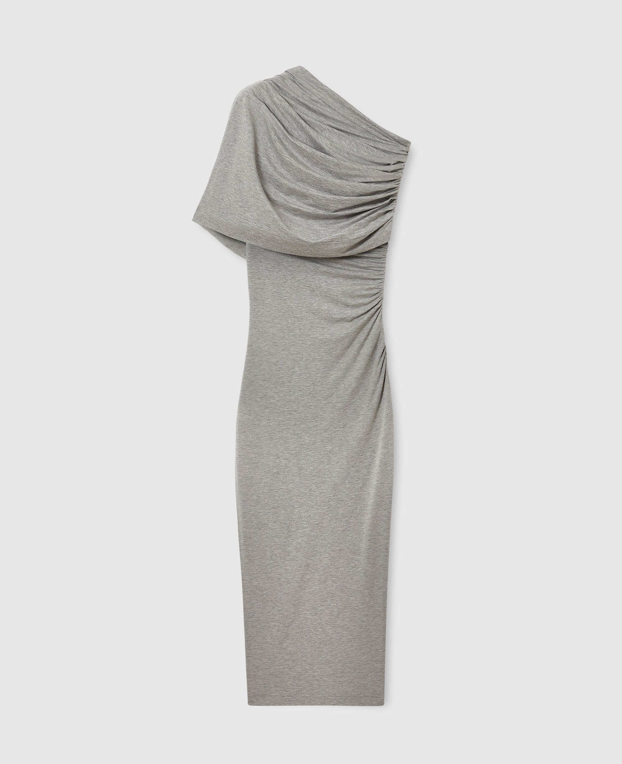 One Shoulder Twisted Wrap Dress