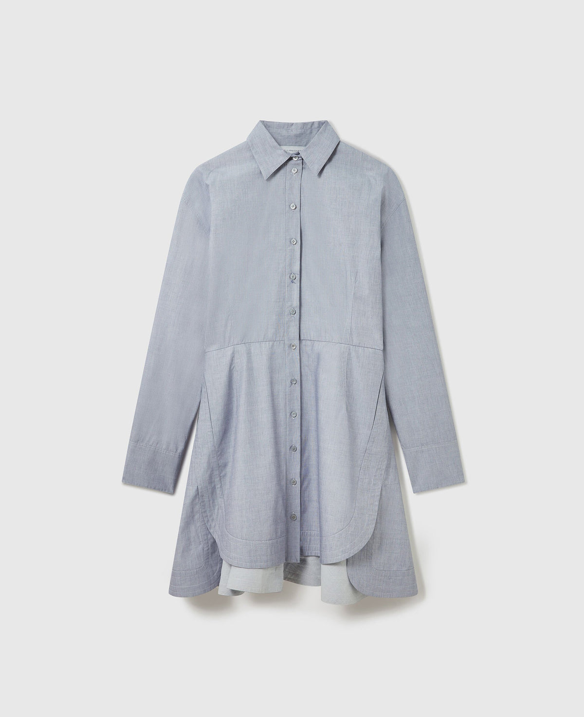 Fitted Chambray Shirt Dress
