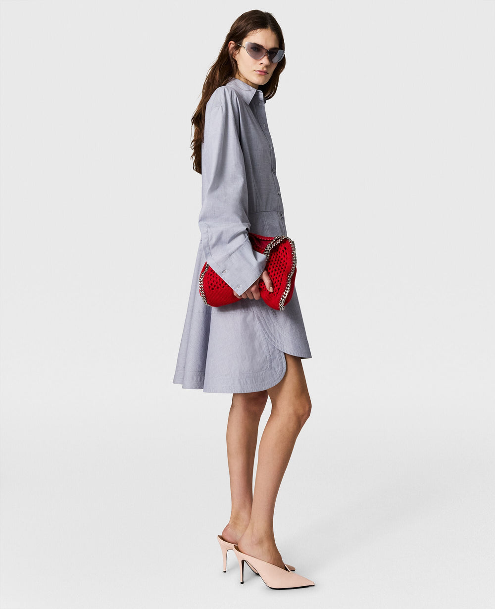 Fitted Chambray Shirt Dress