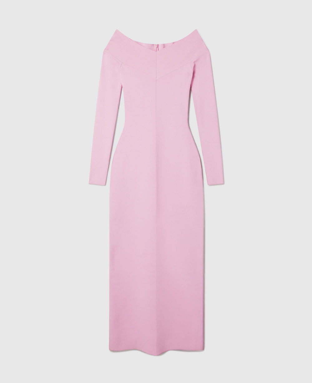 Compact Knit Long Sleeve Dress