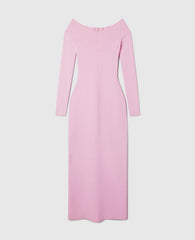 Compact Knit Long Sleeve Dress