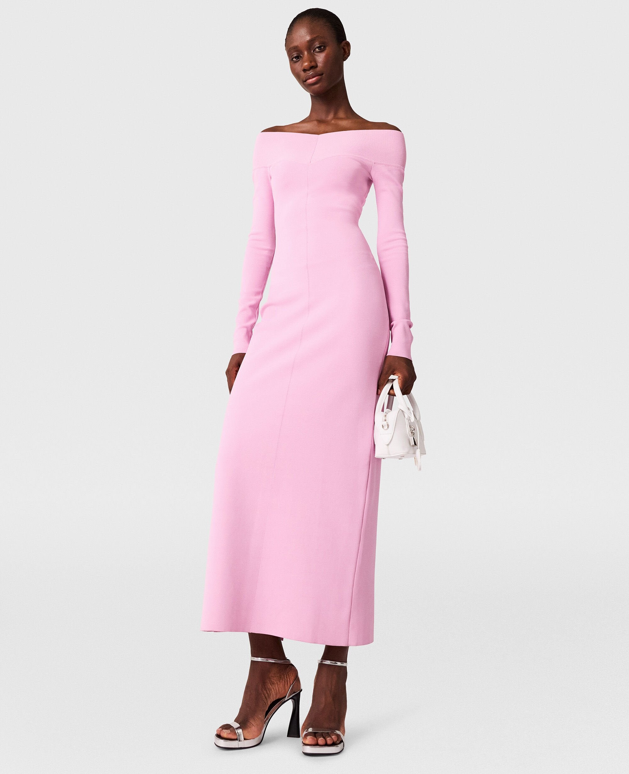 Compact Knit Long Sleeve Dress