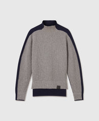 Turtleneck Contrast Panel Jumper