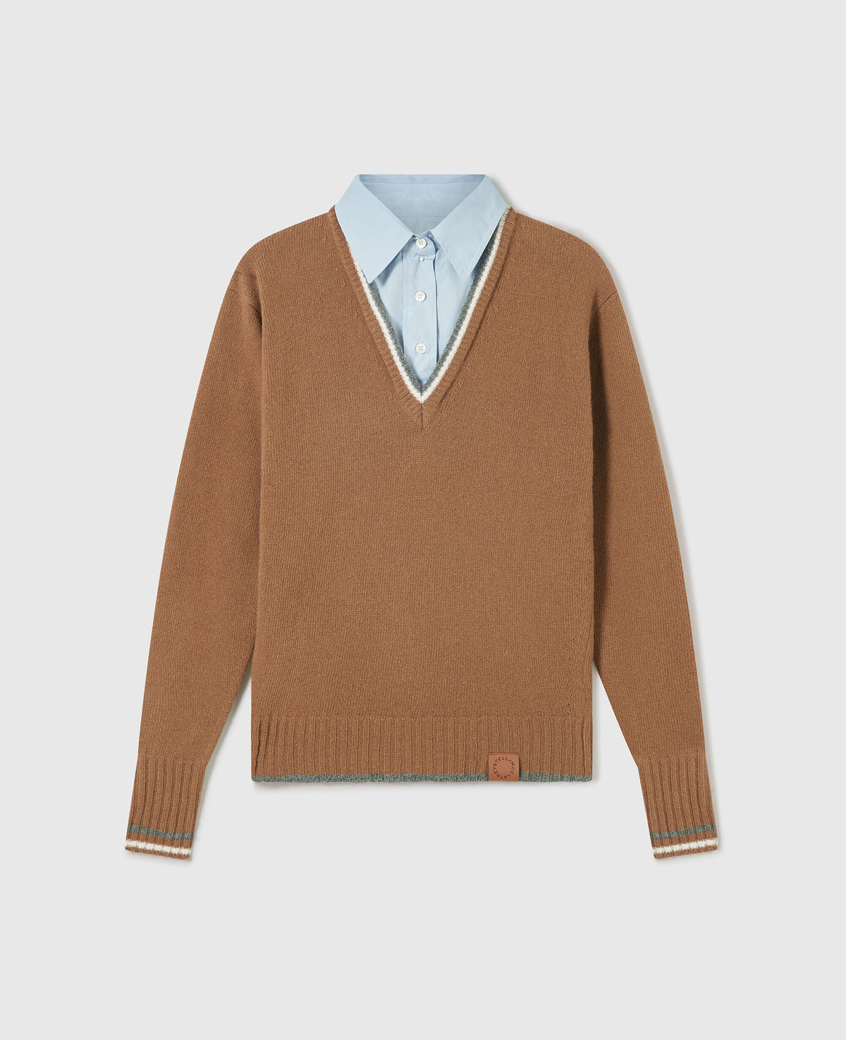 Hybrid Knit Shirt Jumper