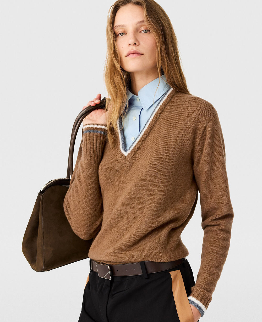 Hybrid Knit Shirt Jumper