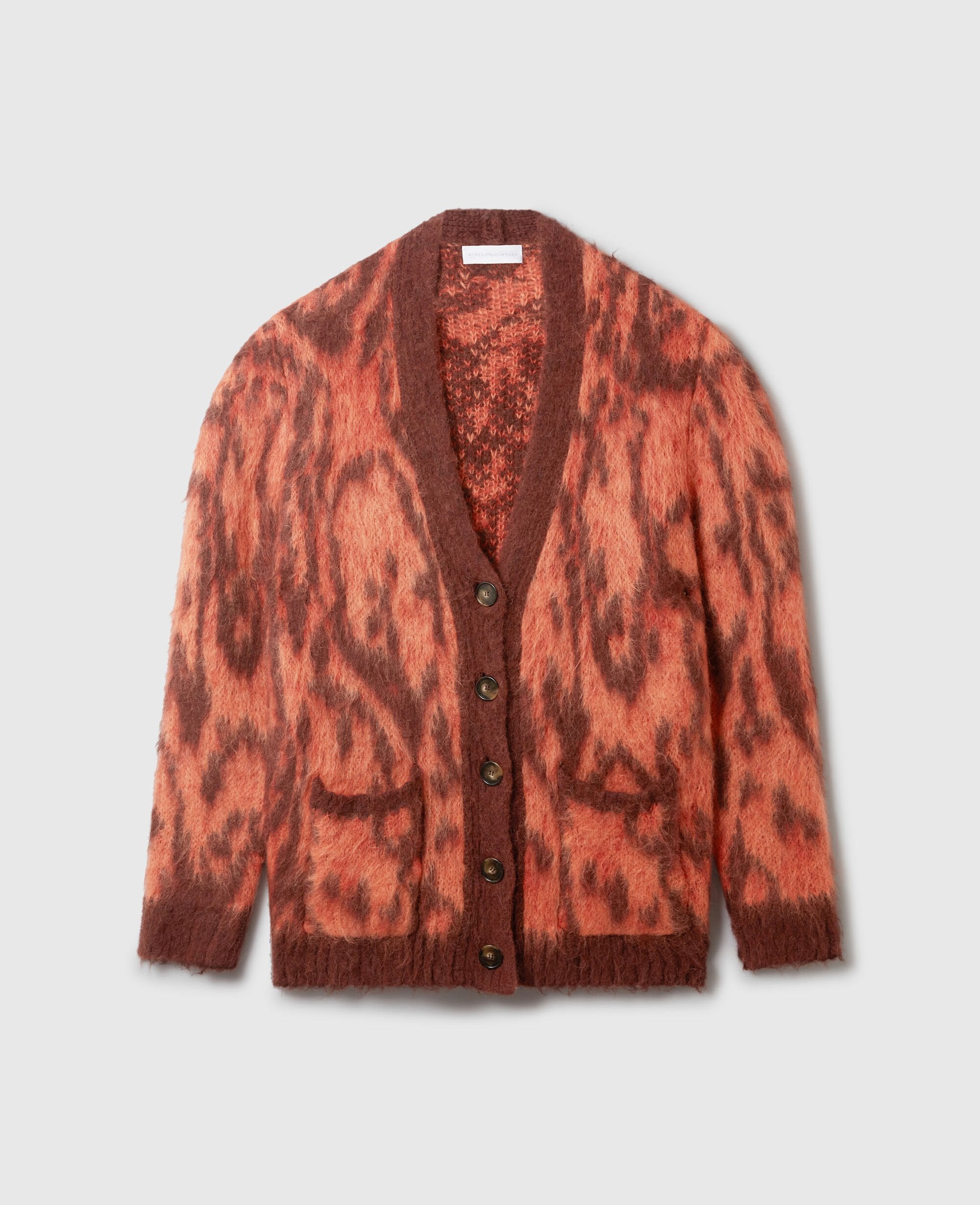 Cloud Leopard V-Neck Cardigan