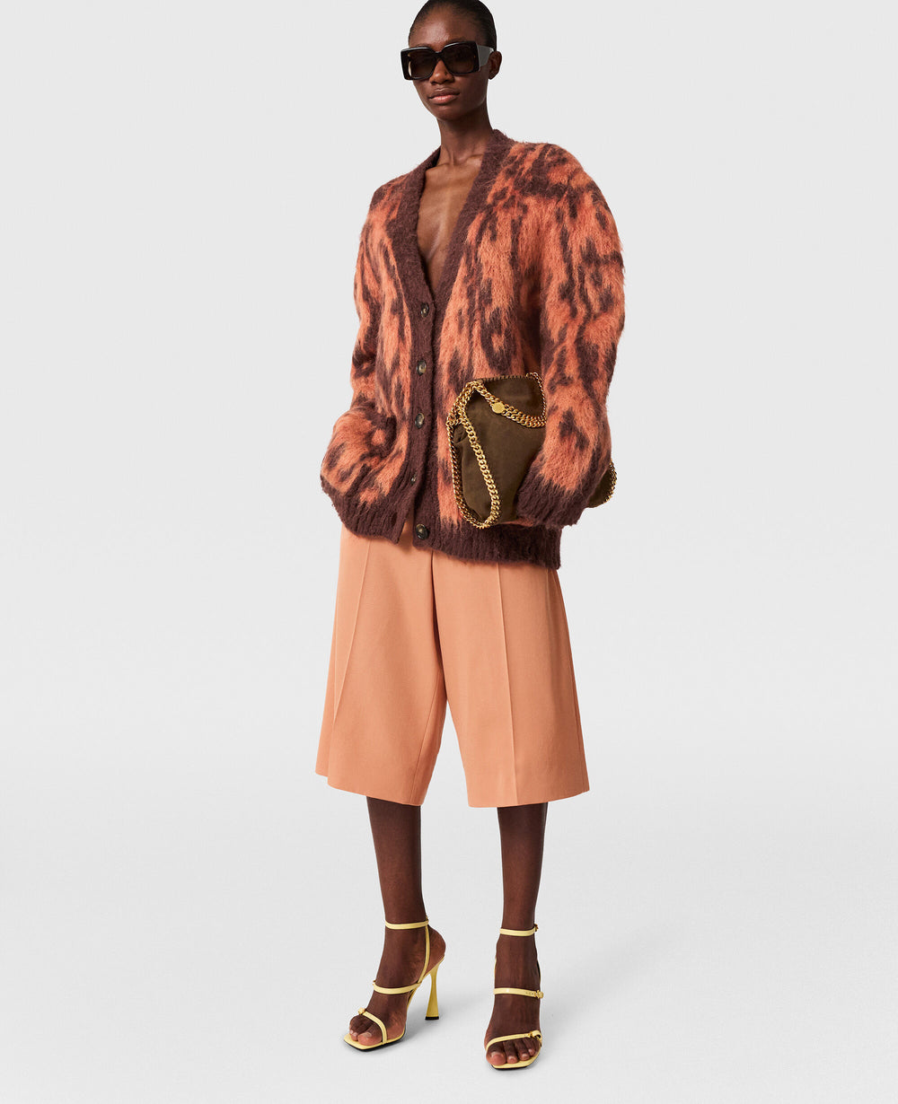 Cloud Leopard V-Neck Cardigan