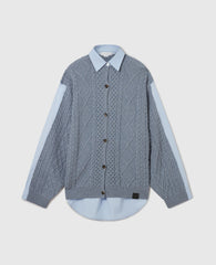 Hybrid Knit Shirt Cardigan