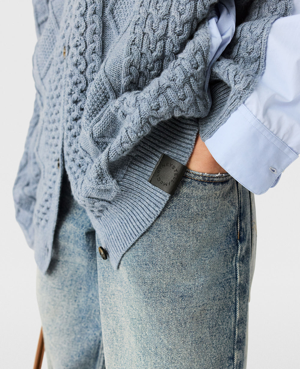 Hybrid Knit Shirt Cardigan
